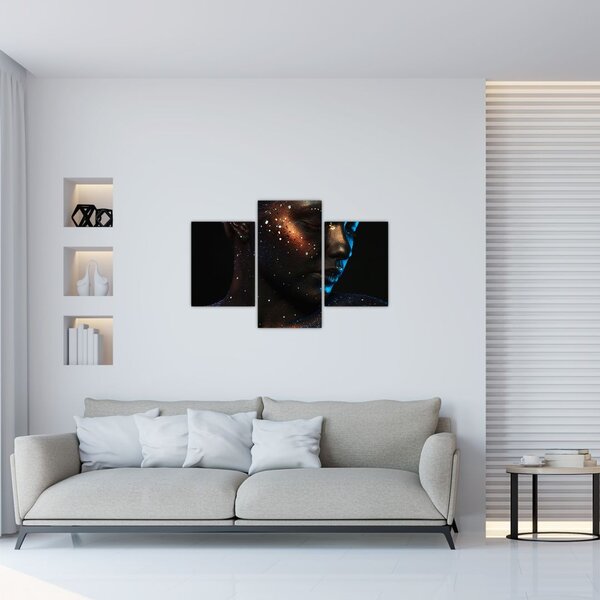 Csillogó nő képe (90x60 cm)