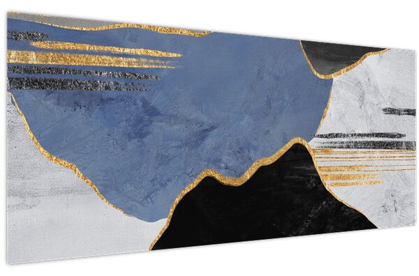 Kép - Texturált formák (120x50 cm)