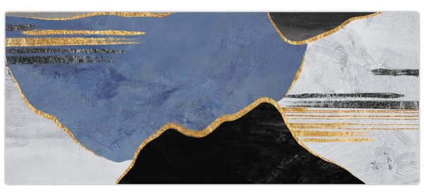 Kép - Texturált formák (120x50 cm)