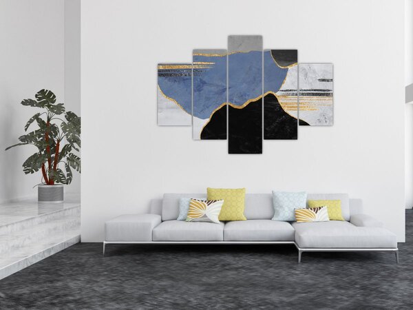 Kép - Texturált formák (150x105 cm)