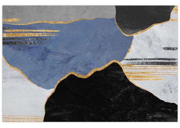 Kép - Texturált formák (90x60 cm)
