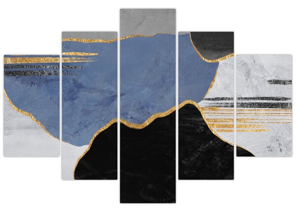 Kép - Texturált formák (150x105 cm)