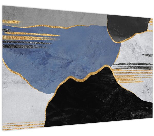 Kép - Texturált formák (90x60 cm)