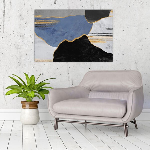 Kép - Texturált formák (90x60 cm)