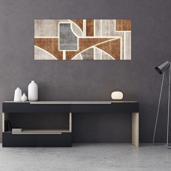 Kép - Alakzatok (120x50 cm)