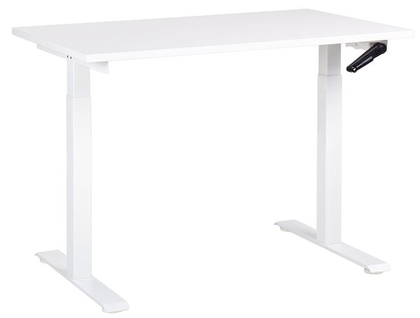 Manuálisan állítható asztal DESTINES 120 cm 72 cm Fehér