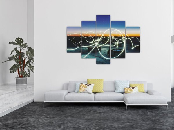 Kép - kilátás az égre a tetőről (150x105 cm)