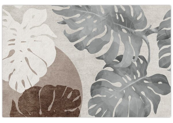 Kép - Design levelekkel (90x60 cm)