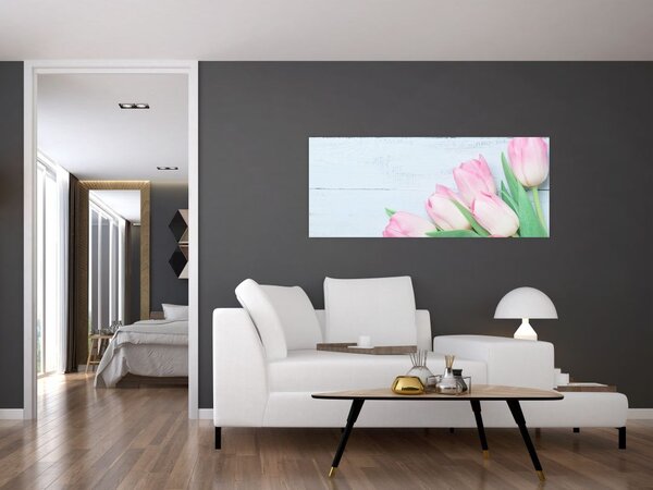 Kép - tulipán csokor (120x50 cm)