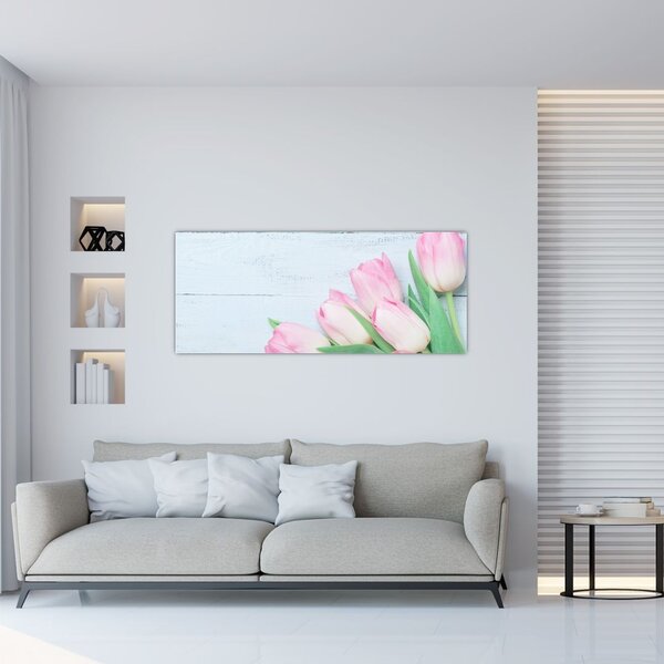 Kép - tulipán csokor (120x50 cm)