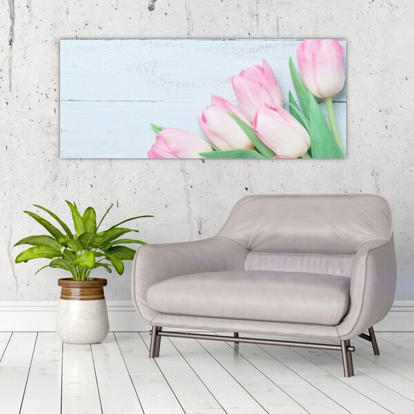 Kép - tulipán csokor (120x50 cm)