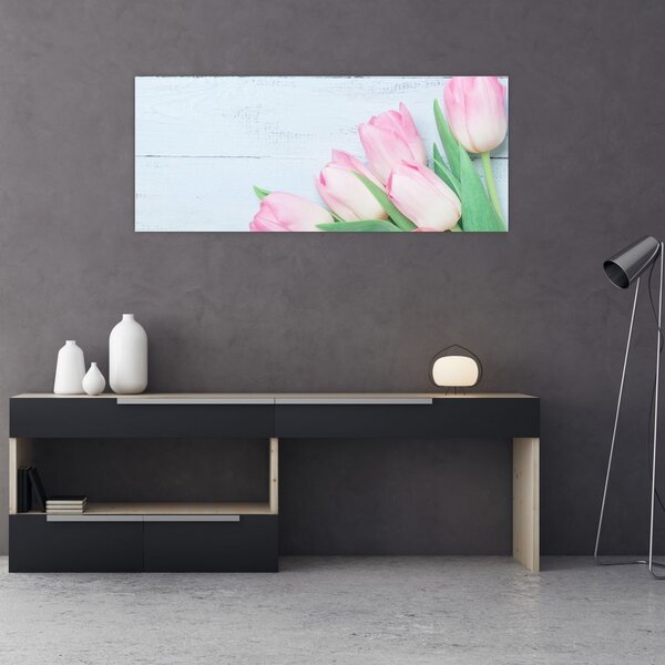 Kép - tulipán csokor (120x50 cm)
