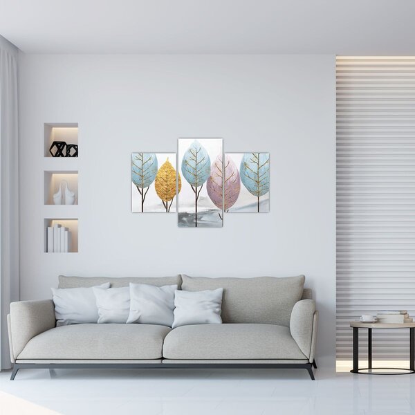 Kép - Dizájnos fák (90x60 cm)