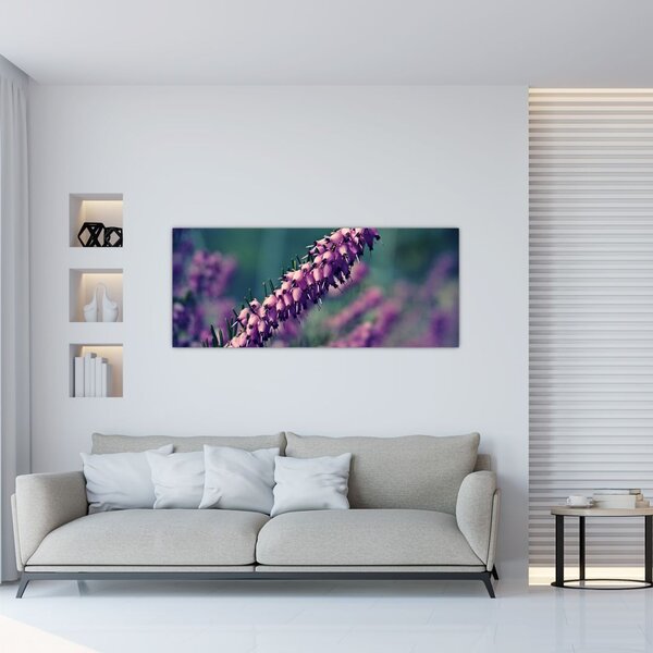 Lila virág képe (120x50 cm)