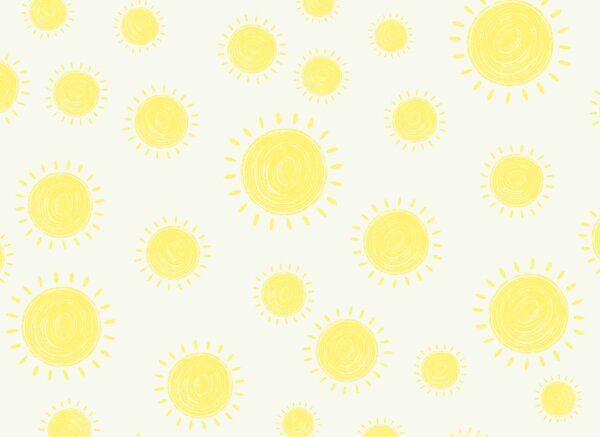 Fotótapéta Sárga nap mintázat, Gyerekszoba fotótapéta, Népszerű fotótapéta, t00594 - Tapeko.hu