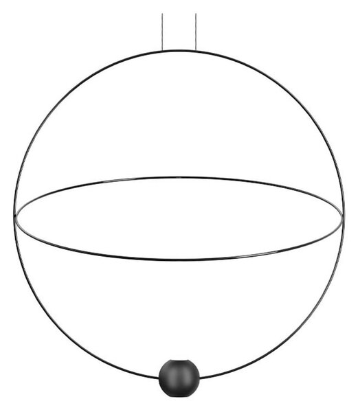 Függőlámpa Lodes, dimmable, Fekete, Nappali, Fém