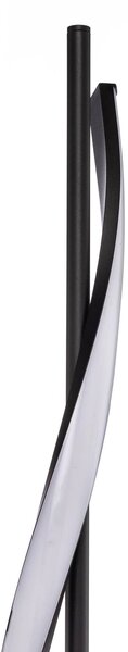 Lindby LED állólámpa Munja, fekete, fém, fényerőszabályozható, dimmelhető, Fekete, Nappali / Étkező, fém, Modern