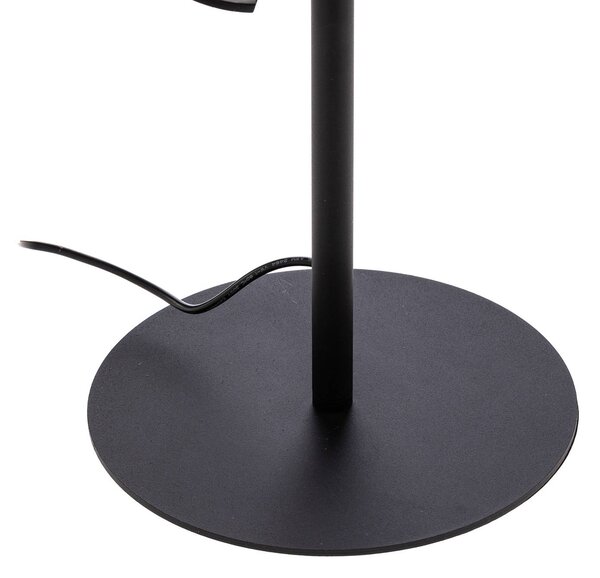 Lindby LED állólámpa Munja, fekete, fém, fényerőszabályozható, dimmelhető, Fekete, Nappali / Étkező, fém, Modern