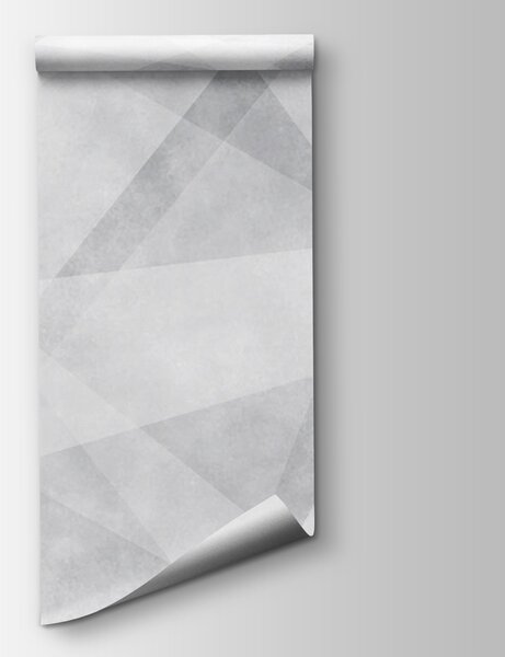 Fotótapéta Fehér és szürke háttér, Geometriai 3D fotótapéta, Népszerű fotótapéta, u97205 - Tapeko.hu