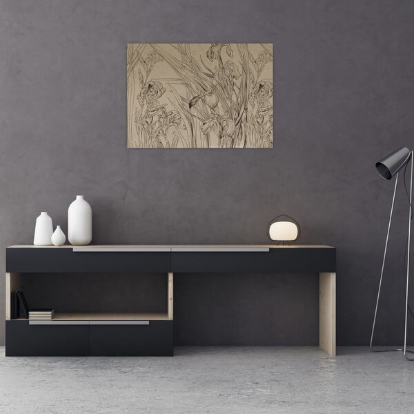 Kép - A növények körvonalai (70x50 cm)