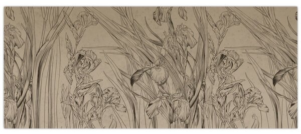 Kép - A növények körvonalai (120x50 cm)