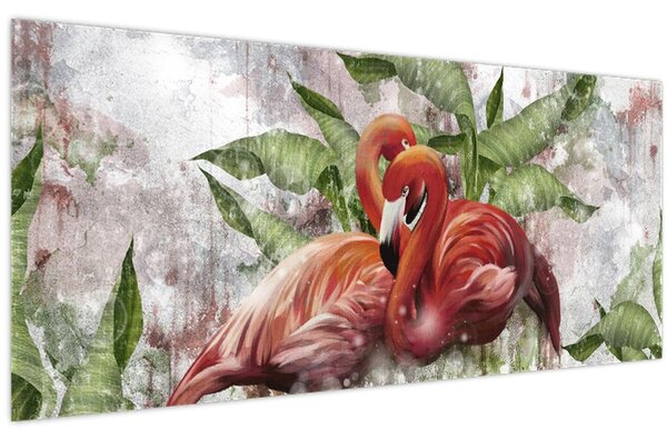 Kép - Flamingók (120x50 cm)