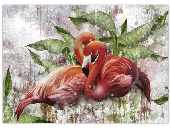 Kép - Flamingók (70x50 cm)