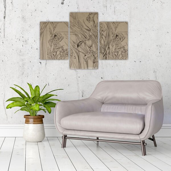 Kép - A növények körvonalai (90x60 cm)