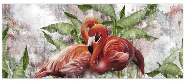 Kép - Flamingók (120x50 cm)
