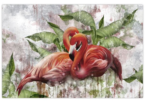 Kép - Flamingók (90x60 cm)