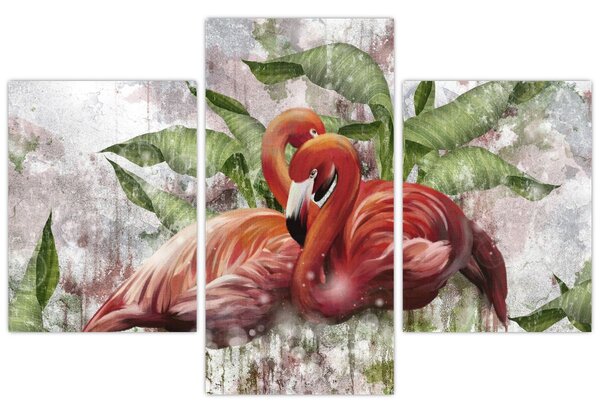 Kép - Flamingók (90x60 cm)