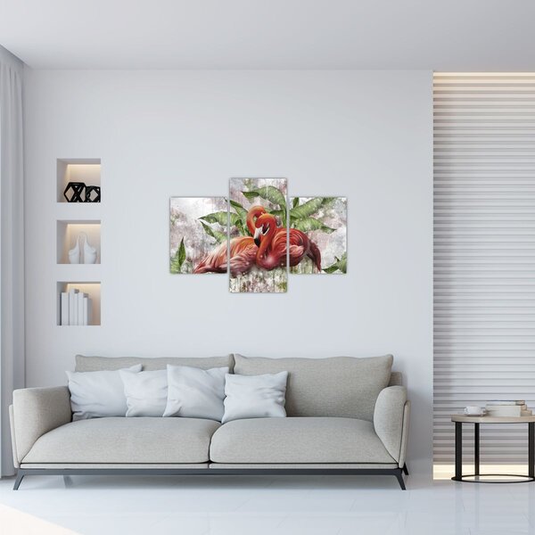 Kép - Flamingók (90x60 cm)