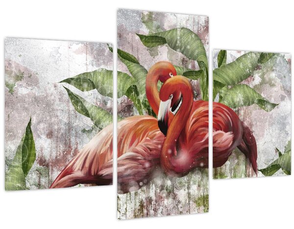 Kép - Flamingók (90x60 cm)