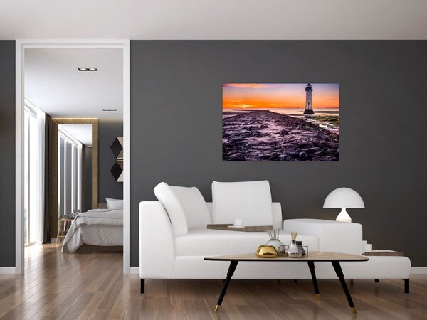 Világítótorony képe (90x60 cm)