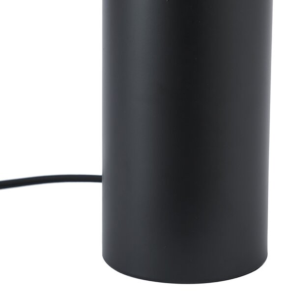 Modern fekete asztali lámpa 24 cm - Cylinder