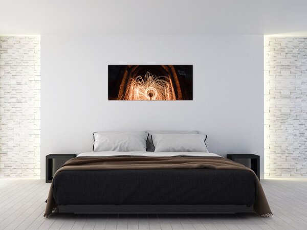 Kép - Fényes show a síneken (120x50 cm)