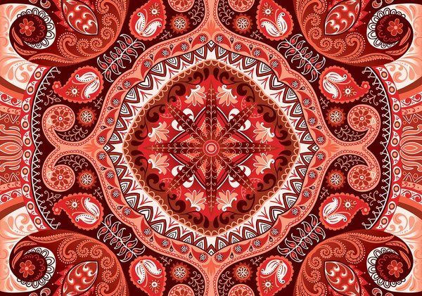 Fotótapéta - Piros mozaik (152,5x104 cm)