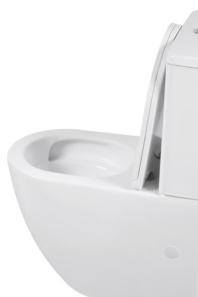 Erga Torre, kombinált WC-csésze 620x385x835 mm, Tornado 2.0 + WC-ülőke, fényes fehér, ERG-V03-TORRE-TO2-WH