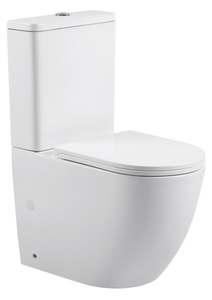 Erga Torre, kombinált WC-csésze 620x385x835 mm, Tornado 2.0 + WC-ülőke, fényes fehér, ERG-V03-TORRE-TO2-WH