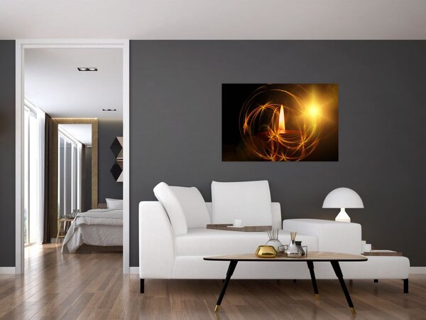 Gyertya képe (90x60 cm)