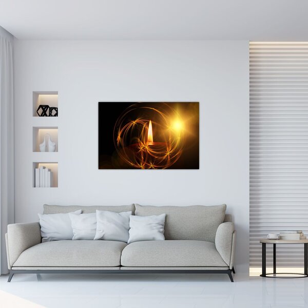 Gyertya képe (90x60 cm)