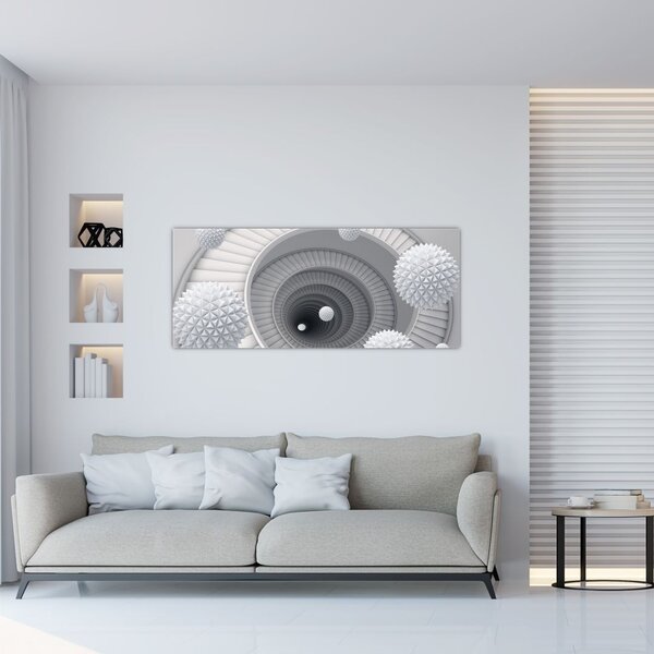A 3D absztrakció képe (120x50 cm)