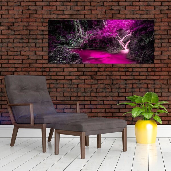 Kép - Rózsaszín erdő (120x50 cm)