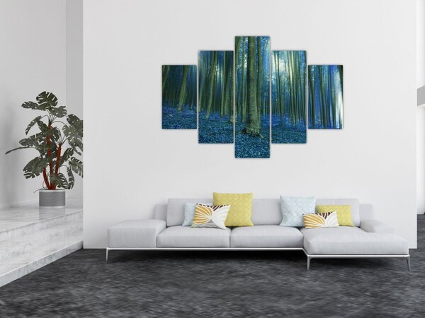 Kép - Kék erdő (150x105 cm)
