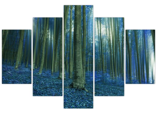 Kép - Kék erdő (150x105 cm)