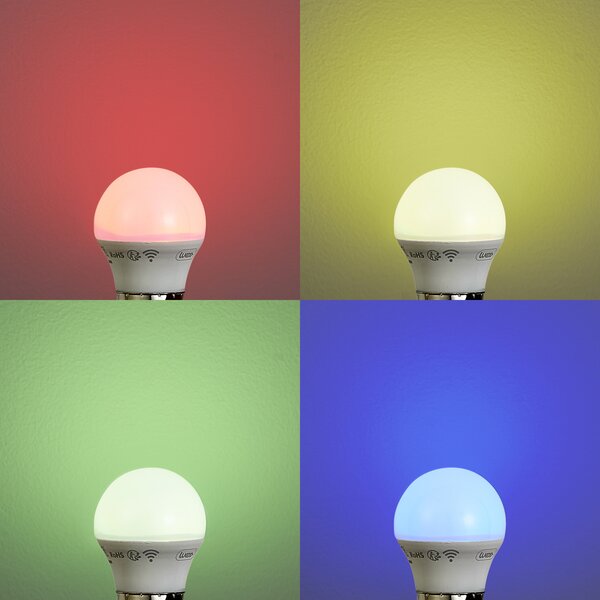 5 darabos intelligens E27 dimmelhető LED izzókészlet P45 Opál 4,9W 470 lm 2200-4000K