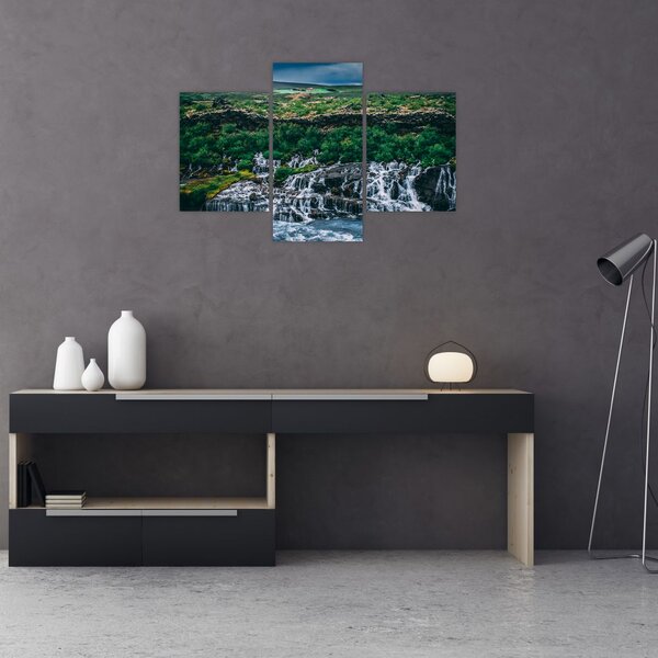 Vízesések képe a természetben (90x60 cm)