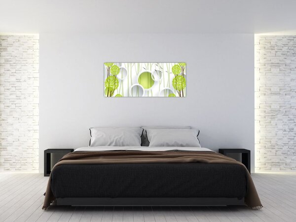 Az absztrakció képe a fákkal (120x50 cm)