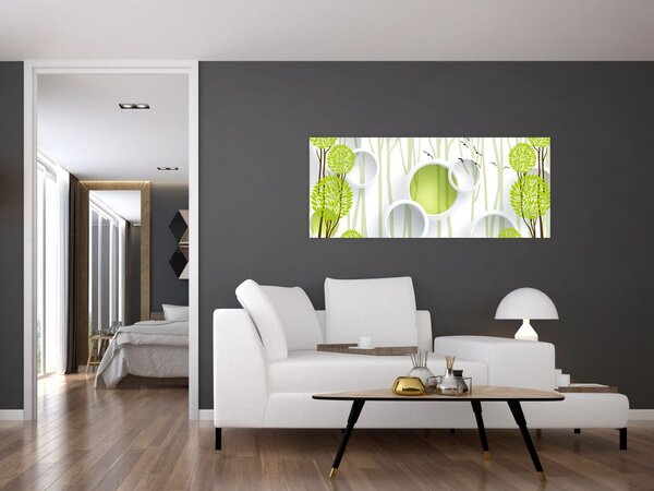 Az absztrakció képe a fákkal (120x50 cm)