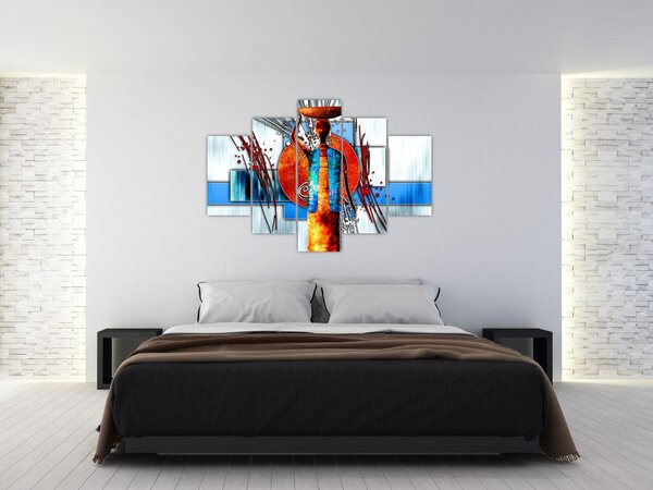 Egy ősi ember képének festménye (150x105 cm)